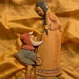 Fairy Tale Wall Plaque from Germany ~ Grimm’s Tomten Gnomes